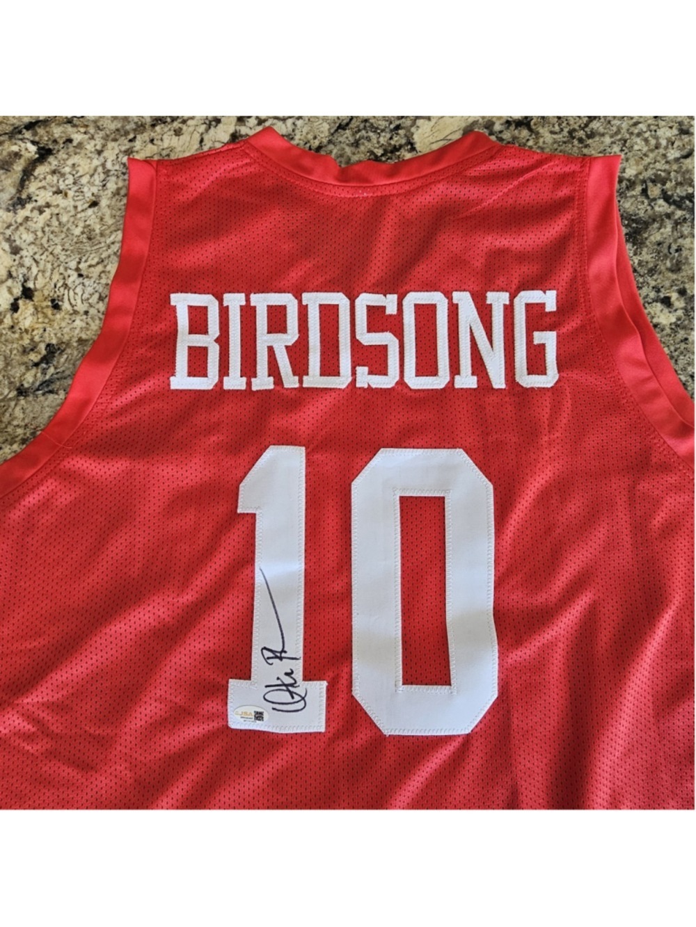 Otis Birdsong Signed Houston #10 Basketball Jersey JSA Witnessed Autograph
